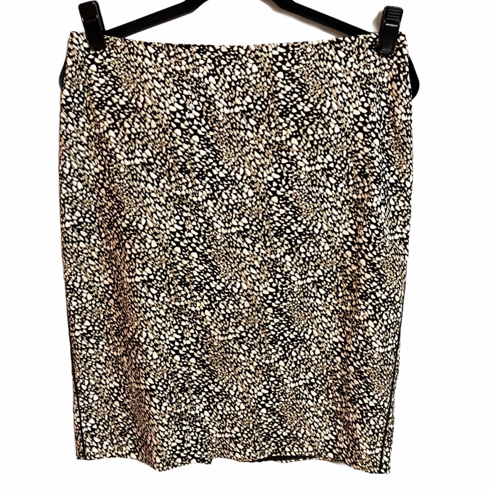 Adrianna Papell Animal Print Pencil Skirt